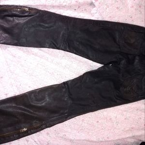 Men's Heavy Leather Pants